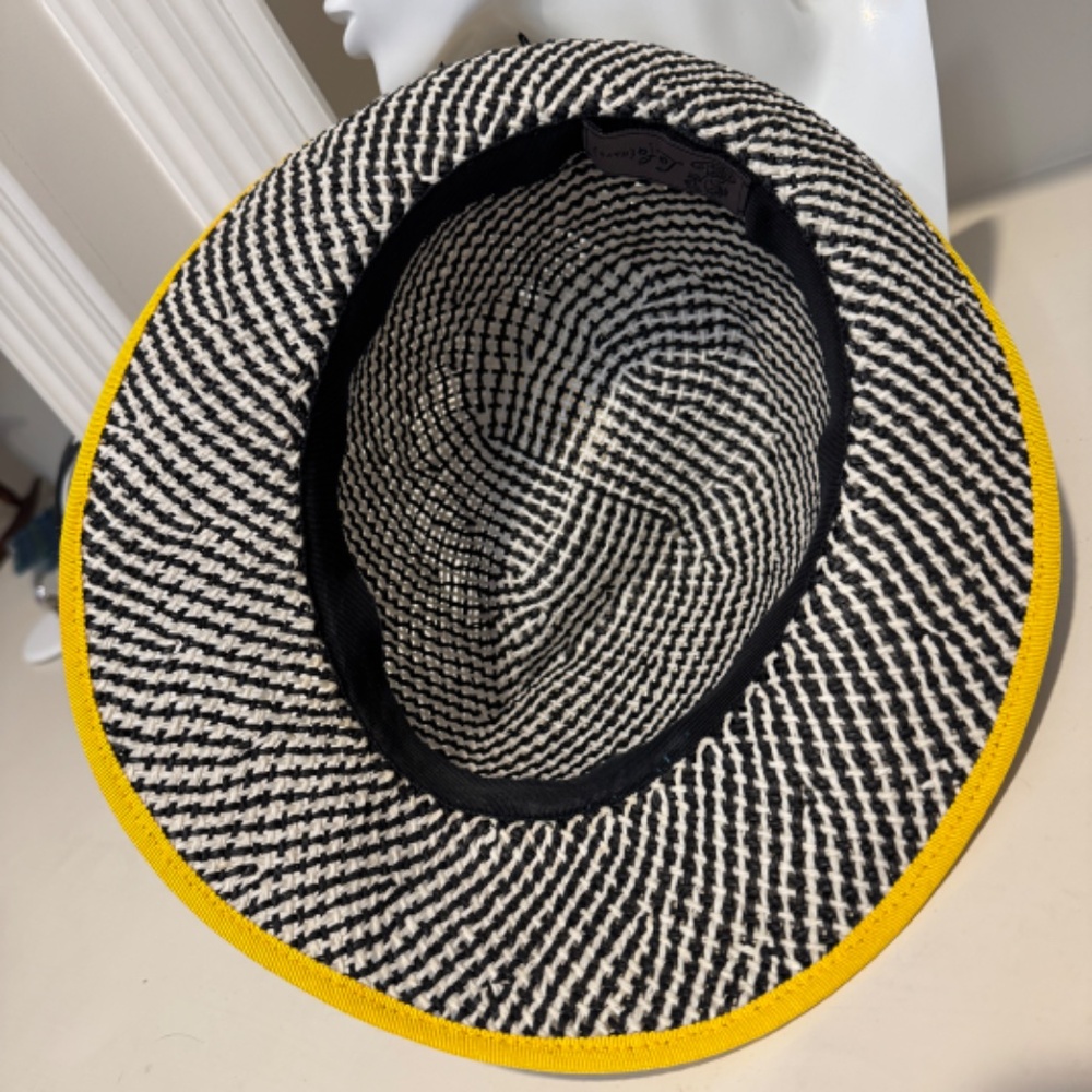 LOLA HATS Raffia Fedora O/S - Picture 5 of 6